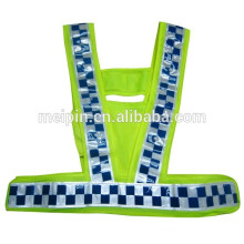 PVC Sewing Reflective Checked Tape for Safety Clothing/Pants/Shoes/Cap